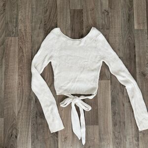 Hollister Tie Back Crewneck Sweater